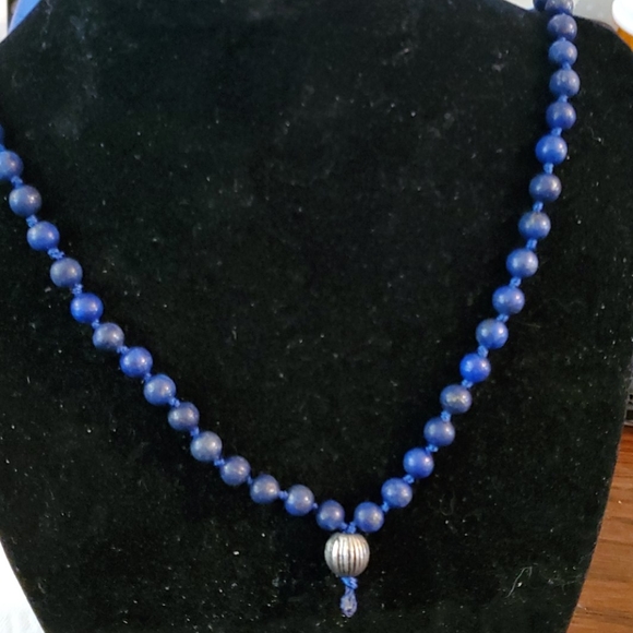 Jewelry - VINTAGE LAPIS BEADS NECKLACE